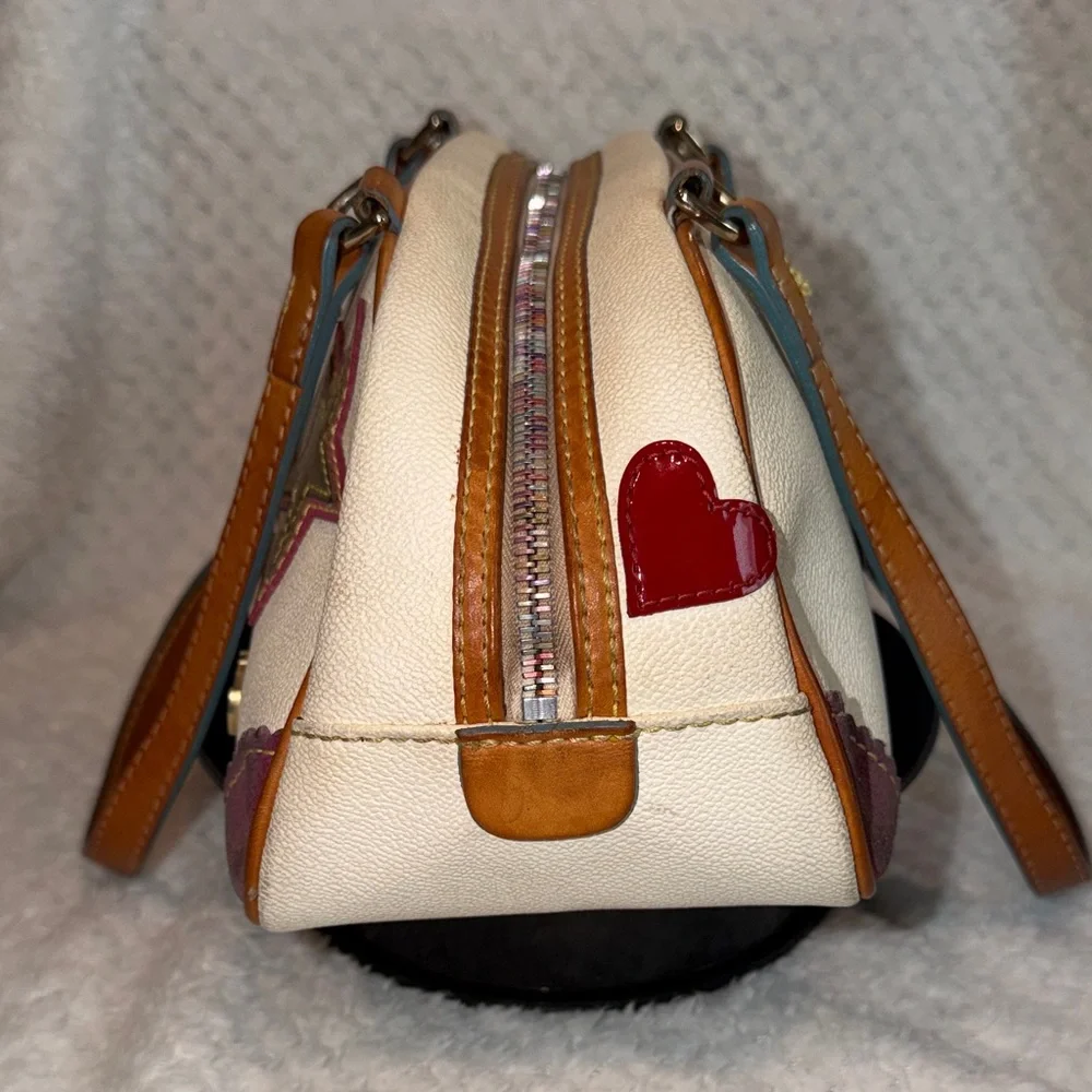 RARE - VINTAGE - Dooney & Bourke Lindsay Lohan #5 Rainbow IT Bag - Picture 5 of 14